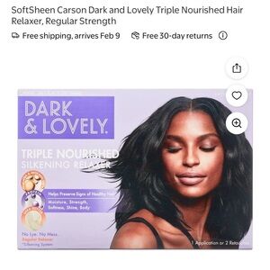Dark & lovely Triple Nourished silkening Hair Relaxer